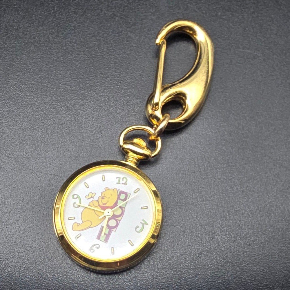 Avon Winnie The Pooh Keychain Watch In Box Quartz WORKS Working - Picture 6 of 8